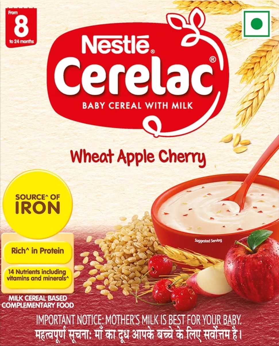 Cerelac Stage 2 Wheat Apple Cherry (from 8 to 24 months)