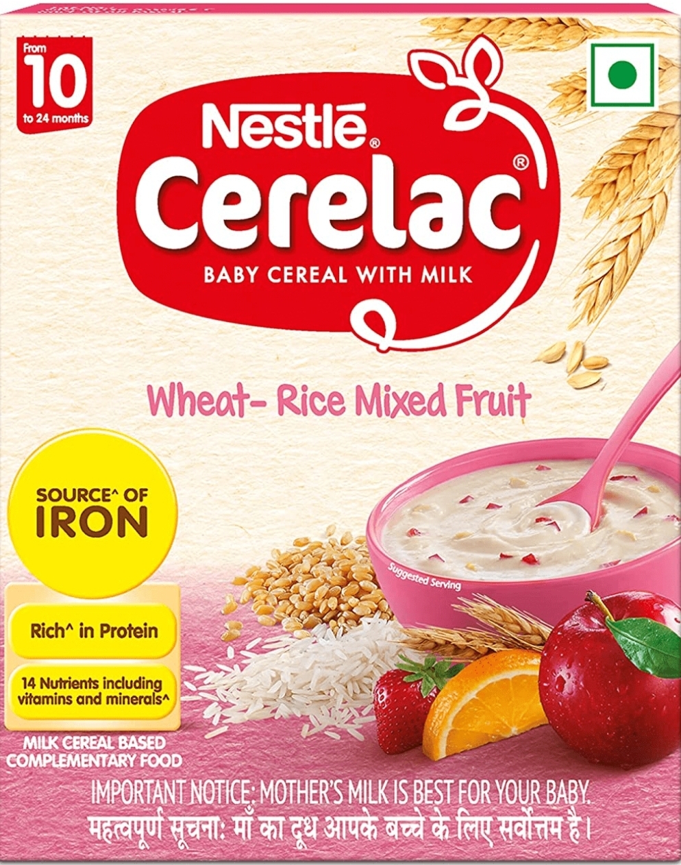 Cerelac Stage 3 Wheat Rice Mixed Fruit (from 10 to 24 months)