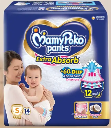 MamyPoko Pants Extra Absorb Small (4 to 8 kg) pack of 14