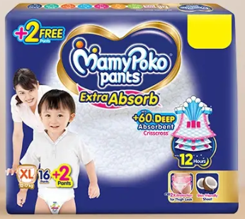 MamyPoko Pants Extra Absorb XL (12 to 17 kg) pack of 18