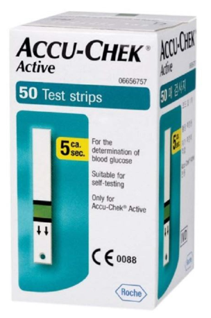 Accu-Chek Active Strips (Only Strips) - Box of 50 Strips