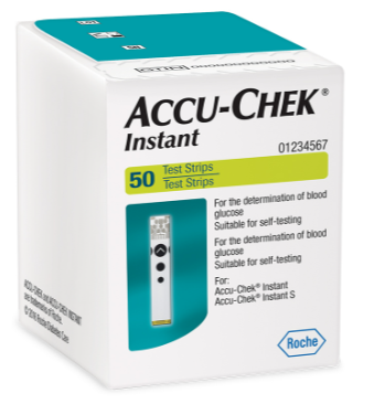 Accu-Chek Instant Strips (Only Strips) - Box of 50 Strips