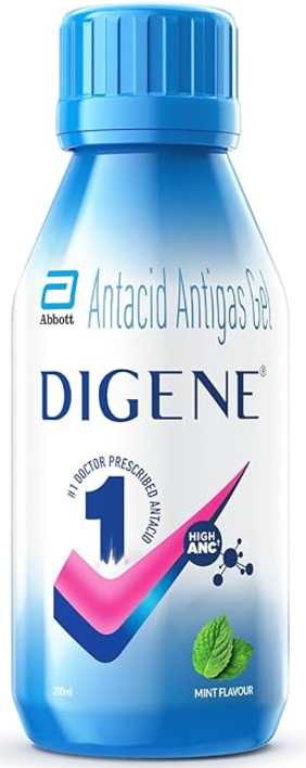 Digene Antacid Antigas Gel 200ml (Mint)